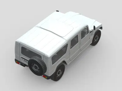 Toyota Mega Cruiser Low-poly 3D model