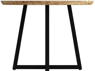 Crisal Decoration Wooden Round Table 3D model