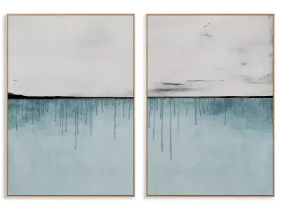 Abstract Painting Frame set 3D model 41