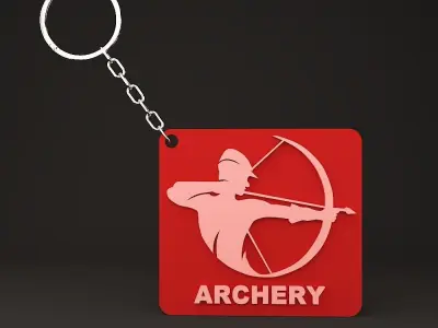 Archery Keychain 3D print model