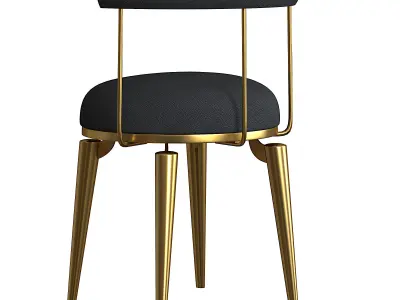 Guest chair light luxury 3D model