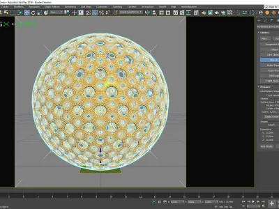 Perforated Sphere Shape 3D Print Model 3D print model