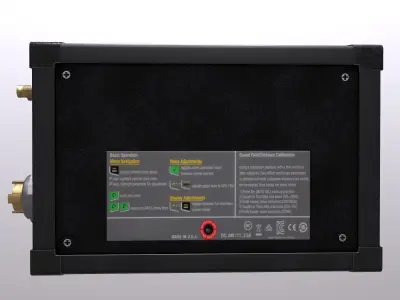 Ultrasonic Flaw Detector Low Poly Low-poly 3D model