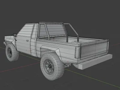 Offroad Truck Free low-poly 3D model