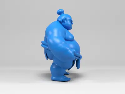 Sumo wrestler figure 3D print model