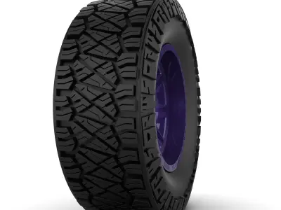 NITTO RIDGE GRAPPLER BW TIRE AND AMERICAN FORCE WHEEL SEPRATED 3D print model