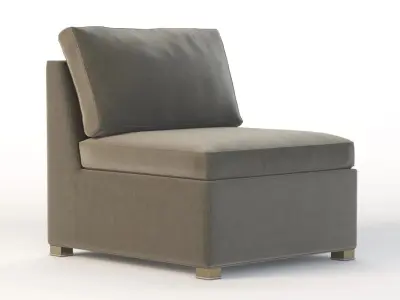 Cane Line Shape Sofa Center Module 3D model