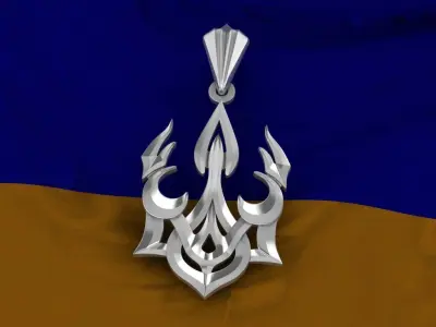 Ukrainian Trident 3D print model 12