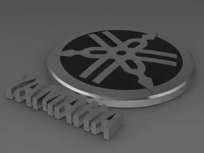 yamaha logo 3D model