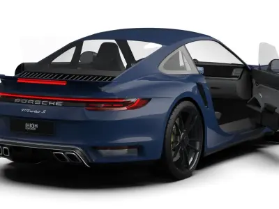 Porsche 911 Turbo S 2021 3D model