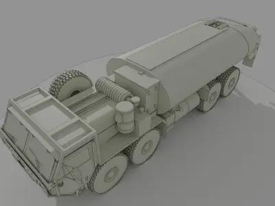 IDF M977 Oshkosh tanker 3D print model