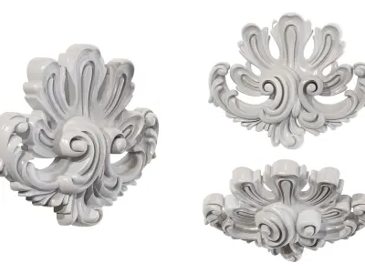 Classic carved 124 3D model