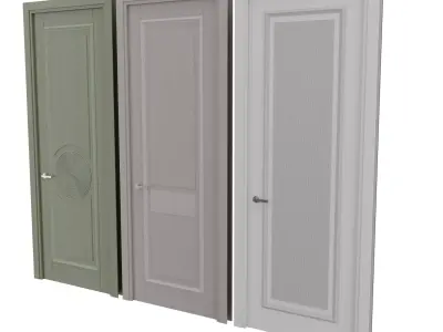 Door set 3D model