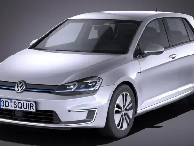 Volkswagen e-Golf 2017 3D model