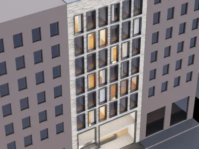 Fasade building full set 3D Model Collection