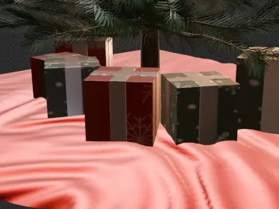 Christmas tree Free low-poly 3D model