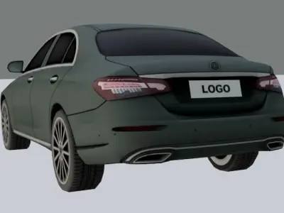 BENZ ECLASS LOWPOLY Low-poly 3D model