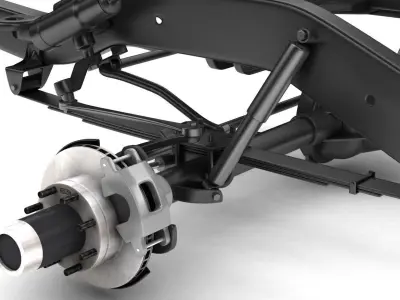 PICKUP TRUCK CHASSIS 4WD 3D model