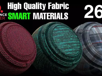 26 Reality Fabric Smart Material Pack  for Substance Painter Texture