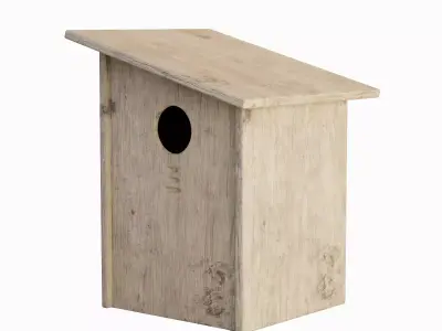 Wooden Birdhouse Pack C 3D Model Collection