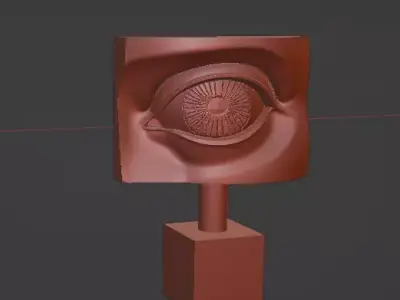 Decorative Eye Sculpture Artistic 3D Model for Printing 3D print model