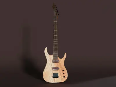Blackmachine B6 Guitar 3D model