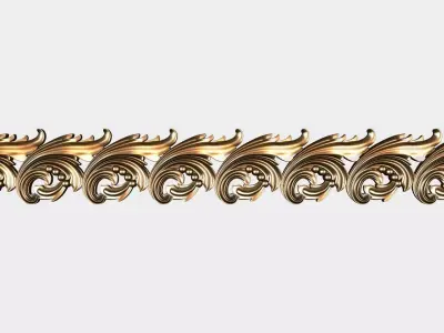 Carved decor for cnc 65 3D model