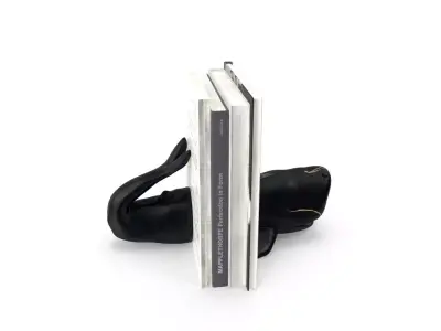 Nautical Sperm Whale Cold Resin Decorative Bookends 3D model