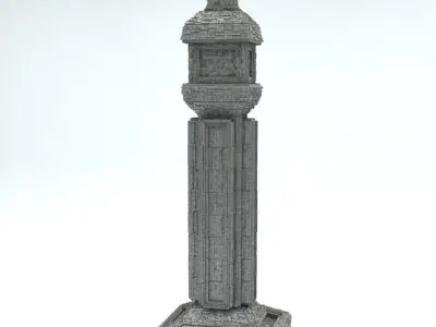 Sci Fi Shapes - Dystopia Building 3 Low-poly 3D model