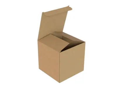 Cardboard boxes Collection Low-poly 3D model