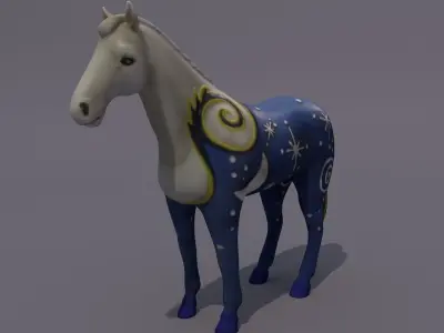 Horse Statuette Z3 3D model