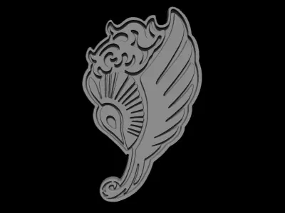 Unicorn Keychain Free 3D model