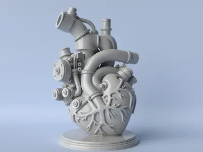 Engine Heart  For Car and Motorcycle Lover 3D print model
