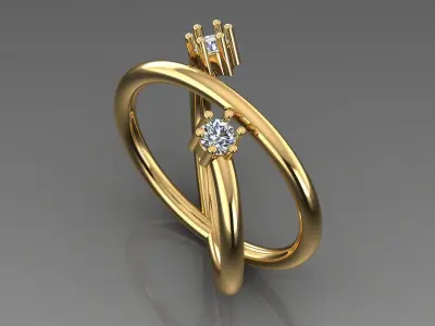 Band Ring 3D print model