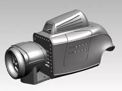 surface car classic 3D model