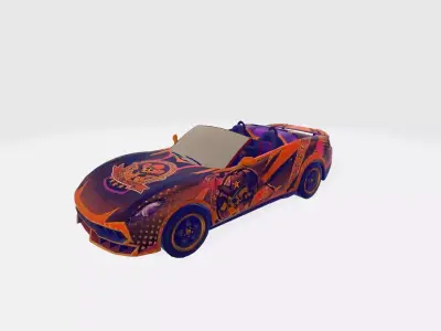 Vehicle Roadster Pursuer Car Low-poly 3D model