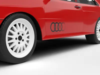 Audi Quattro UR 1980 3d model 3D model
