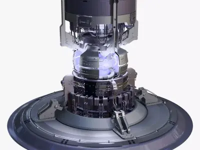 Sci-Fi Fusion Power Core Generator M1 3D model