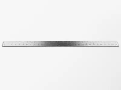 Steel Ruler 3D model