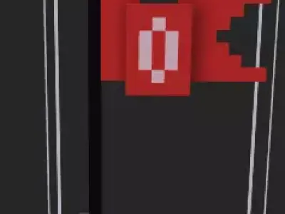 voxel flag Free 3D model
