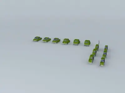 Fictional Eastern Europe car evolution Free 3D model