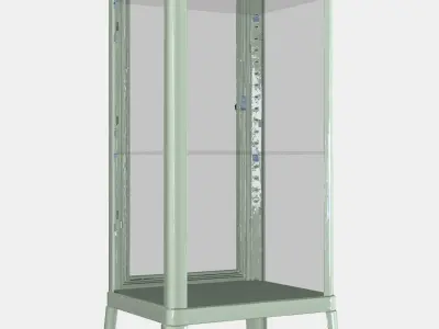 FABRIKOR Glass-door cabinet 3 Low-poly 3D model