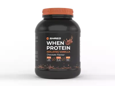 Protein Powder 3D model
