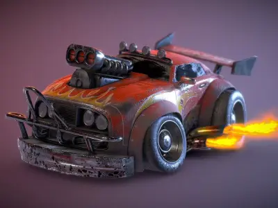 Best car modle  Low-poly 3D model