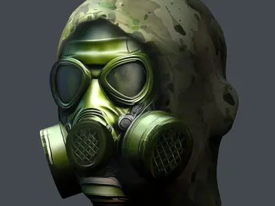 Helmet 3d model military combat Military Low-poly Low-poly 3D model 73