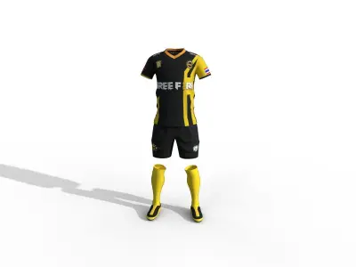 Football shirt Low-poly 3D model