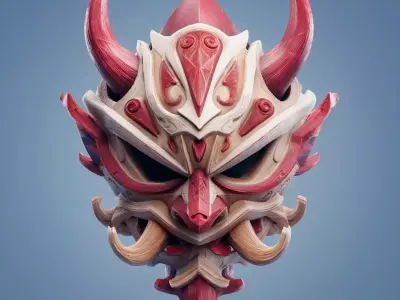 Stylized Masks 3D model