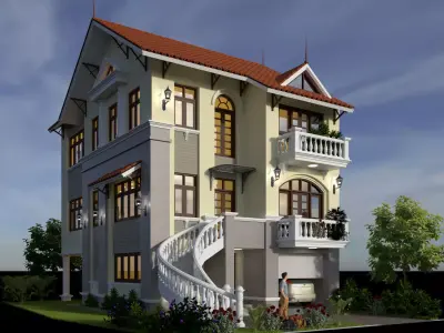AQ Villa house 3D model