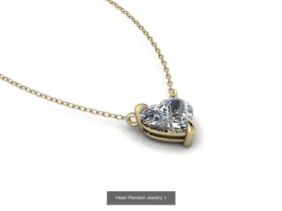 Heart Rings and pendant Collection 3D Model Pack