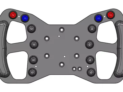 FORMULAR B1 BASE -STEERING WHEEL FOR SIM RACING 3D model